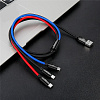 Кабель для iPhone, iPad Baseus Three Colors Series 3 in1 Cable Lightning/Micro/Type-C 1.2M CAMLT-BSY01 (Black)  купить в интернет-магазине icover