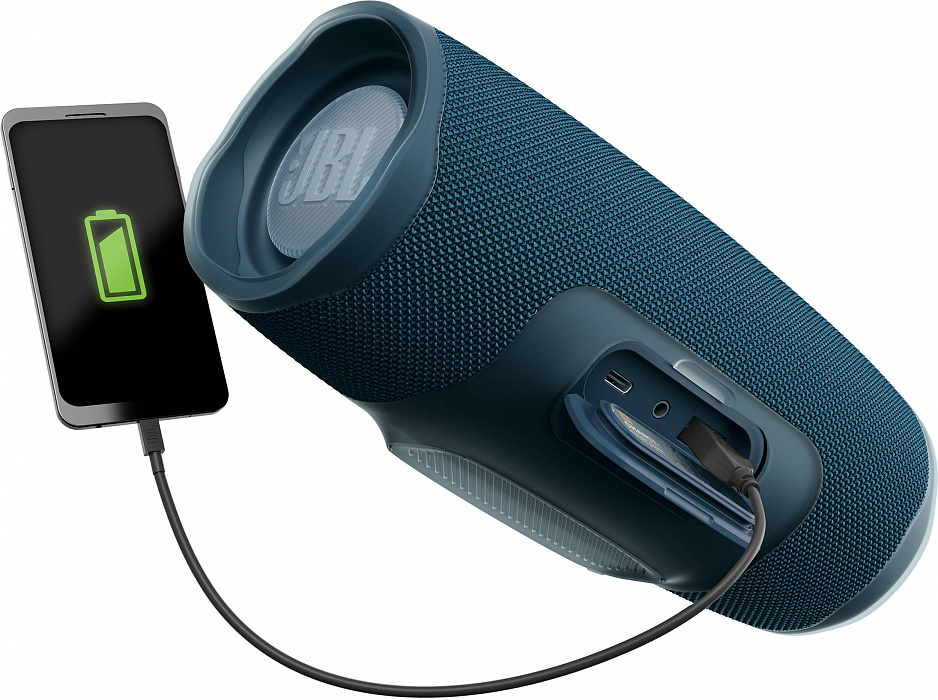 Портативная акустическая система JBL Charge 4 (Blue) купить в интернет-магазине icover