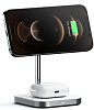Беспроводное зарядное устройство Satechi Magnetic 2-in-1 Wireless Charging Stand ST-WMCS2M (Space Grey) купить в интернет-магазине icover
