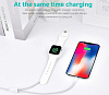 Кабель COTEetCI 2 in 1 (CS5170) для Apple Watch, iPhone, iPod, iPad (White) купить в интернет-магазине icover