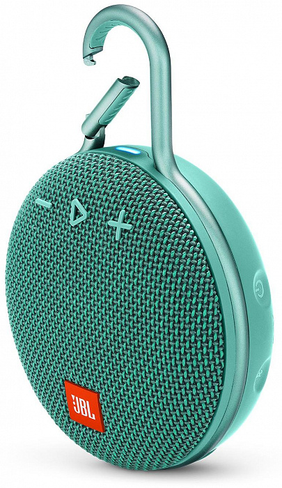 Портативная акустическая система JBL Clip 3 (River Teal) купить в интернет-магазине icover