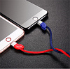 Двойной кабель для iPod, iPhone, iPad Baseus Couple Magnetic Lightning 1m (Red/Blue) купить в интернет-магазине icover