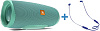 Портативная акустика JBL Charge 4 + наушники JBL T110BT (Teal/Blue) купить в интернет-магазине icover