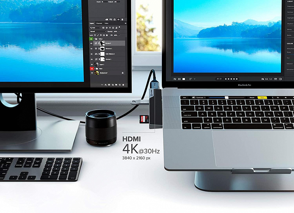 Хаб Alogic Dock Nano 2nd Gen (ULDNAG2-SGR) для MacBook (Space Grey) купить в интернет-магазине icover