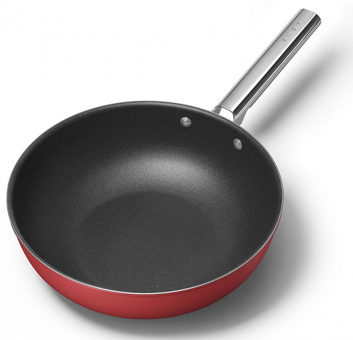 Сковорода Wok Smeg CKFW3001RDM (Red) купить в интернет-магазине icover
