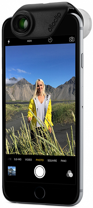 Объектив Olloclip 4-in-1 (OCEA-IPH6-FW2M-SB/B) для iPhone 6/6S/6 Plus/6S Plus (Black/Silver) купить в интернет-магазине icover