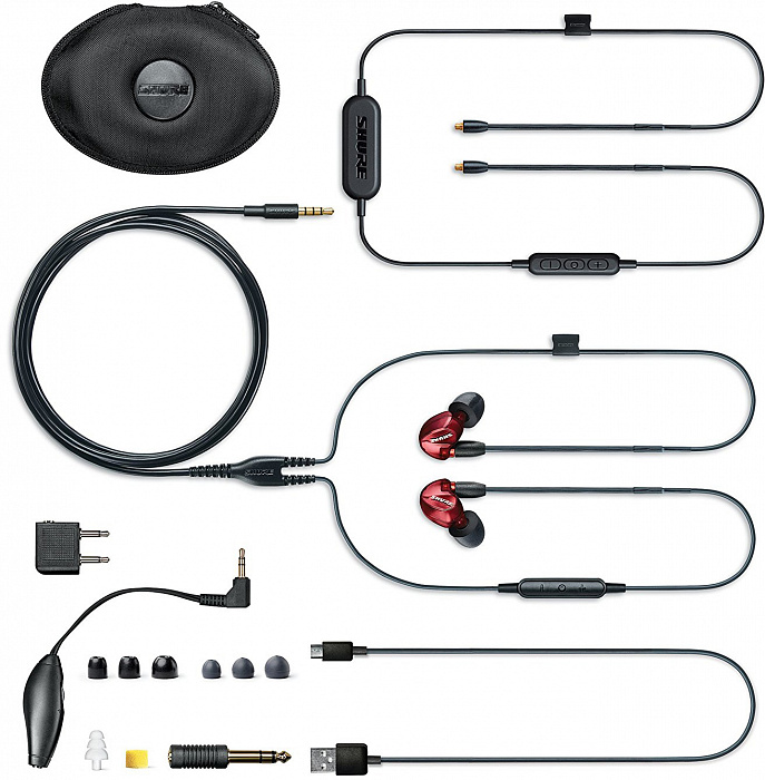 Bluetooth-наушники с микрофоном Shure SE535LTD+BT1 (Red) купить в интернет-магазине icover