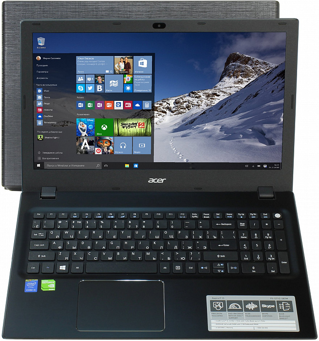 Ноутбук Acer Aspire F5-571-P6TK 15.6'', Intel Pentium 3556U 1.7GHz, 4Gb, 500Gb HDD (NX.G9ZER.009) купить в интернет-магазине icover