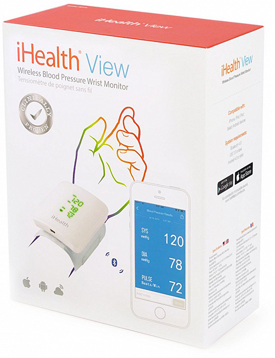 Тонометр на запястье iHealth View BP7s (White) купить в интернет-магазине icover