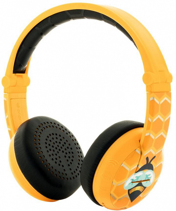 Детские Bluetooth-наушники с микрофоном BuddyPhones Wave (Bee) купить в интернет-магазине icover
