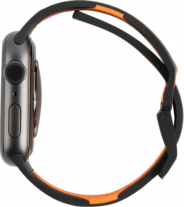 Ремешок UAG Civilian Strap (19148D114097) для Apple Watch SE/6 42/44 mm (Black/Orange) купить в интернет-магазине icover
