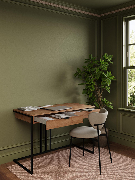 Стол письменный RIDBERG KENTUCKY (Oak/Black) купить в интернет-магазине icover