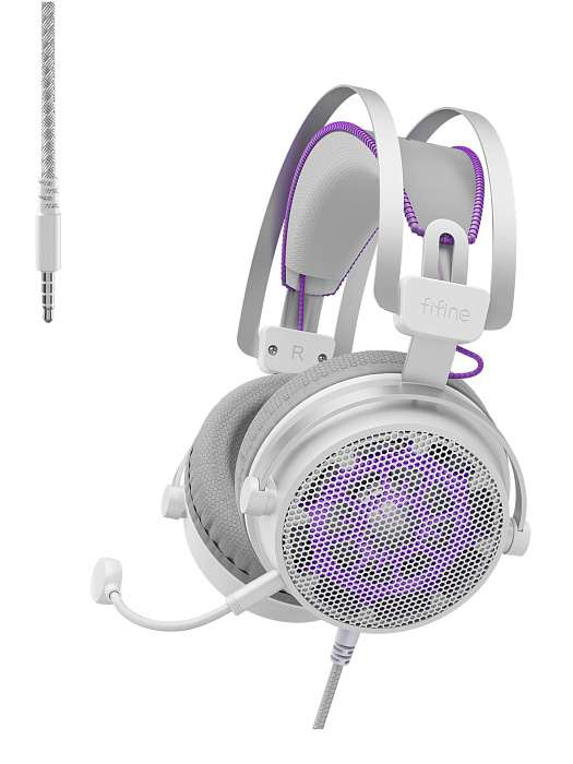 Наушники мониторные Fifine H18 Gaming Headsets (White) купить в интернет-магазине icover