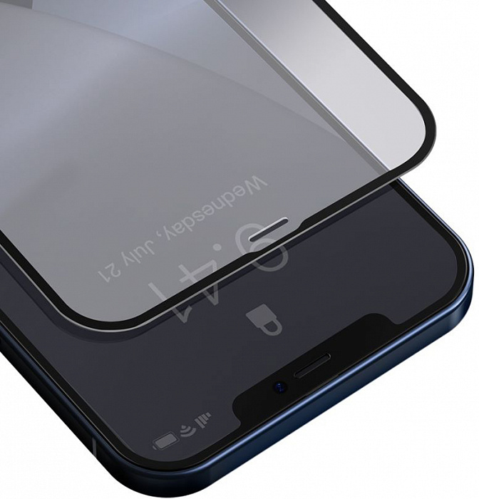 Защитное стекло Baseus Curved-screen Tempered 0.23mm (SGAPIPH61P-PE01) для iPhone 12/iPhone 12 Pro (Black) купить в интернет-магазине icover