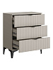 Комод RIDBERG ANDRE 3Я (Cashmire/Black) купить в интернет-магазине icover
