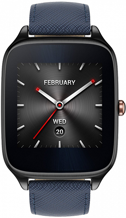 Смарт-часы Asus ZenWatch 2 (WI501Q(BQC)-2LBLU0014) Sparrow + Leather Strap Blue купить в интернет-магазине icover