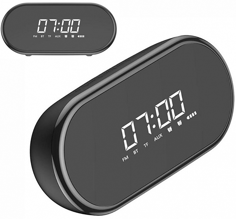 Беспроводная колонка Baseus Encok Wireless Speaker E09 с будильником (Black) купить в интернет-магазине icover