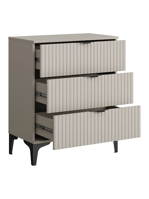 Комод RIDBERG ANDRE 3Я (Cashmire/Black) купить в интернет-магазине icover