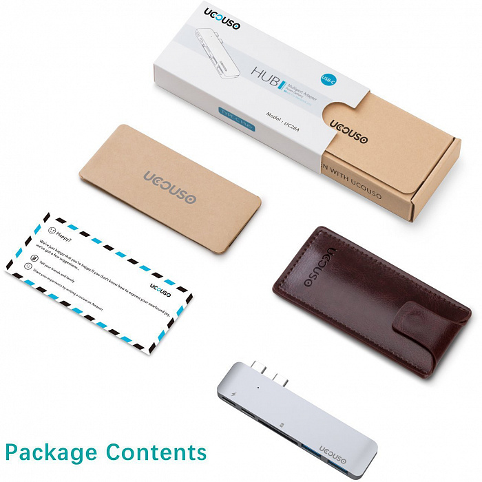 UCOUSO UC28A - USB-хаб (Space Grey) купить в интернет-магазине icover