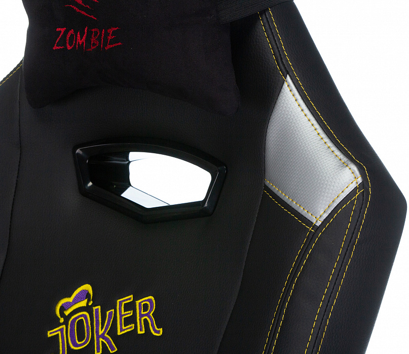 Игровое кресло Бюрократ Zombie HERO JOKER (Black/Violet) купить в интернет-магазине icover
