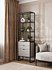 Стеллаж лофт RIDBERG DENVER модуль 2 (Cashmere/Black) купить в интернет-магазине icover