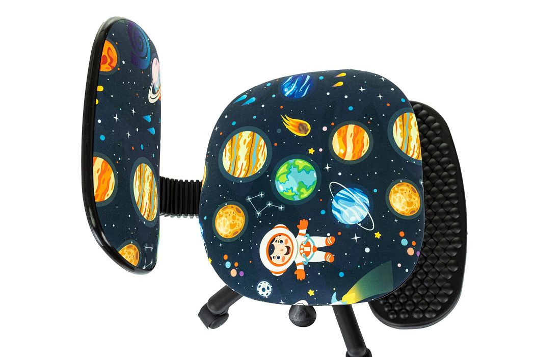 Кресло детское Бюрократ CH-201NX/F с подставкой для ног (Dark blue/Spaceman) купить в интернет-магазине icover