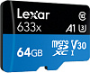 Карта памяти Lexar High-Performance 633x microSDHC/microSDXC UHS-I 64Gb (LX1LFSDM1064GABC10) купить в интернет-магазине icover