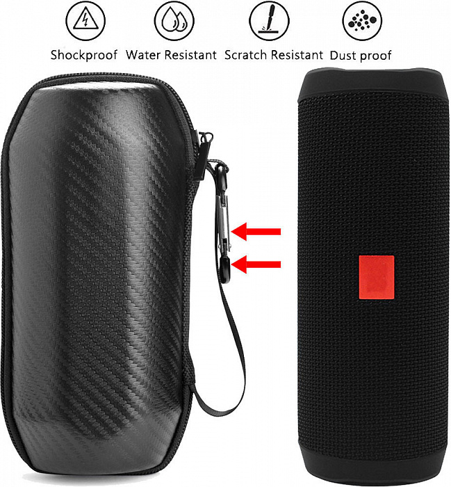 Чехол Leegoal Z90109110939001 для JBL Flip 4 (Carbon) купить в интернет-магазине icover