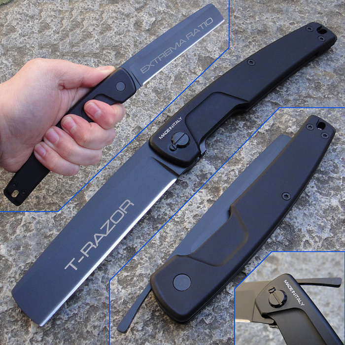 Extrema Ratio T-Razor (EX/T-RAZOR BLACK) - нож складной (Black) купить в интернет-магазине icover