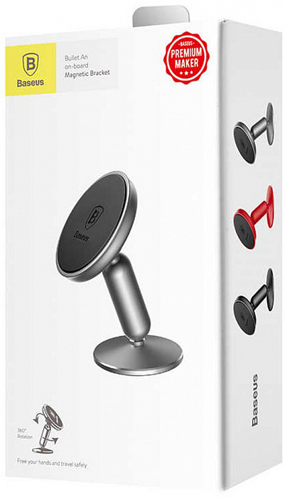 Автомобильный держатель Baseus Bullet An on-board Magnetic Bracket SUYZD-01 (Black) купить в интернет-магазине icover
