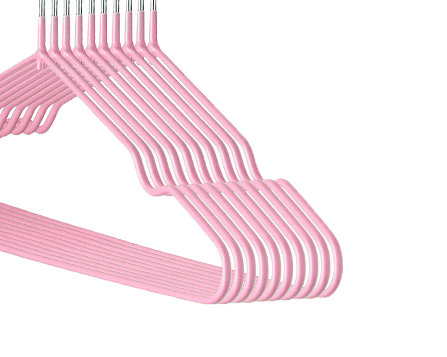 Вешалка-плечики для одежды детские Ridberg 30 шт металлические (Pink) купить в интернет-магазине icover