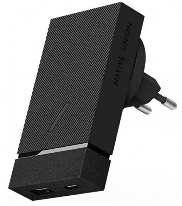 Сетевое зарядное устройство Native Union Smart Charger 18W SMART-PD-GRY-INT (Black) купить в интернет-магазине icover