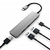 Мультипереходник Satechi Slim Aluminum Type-C Multi-Port Adapter 4K HDMI (Space Grey) купить в интернет-магазине icover