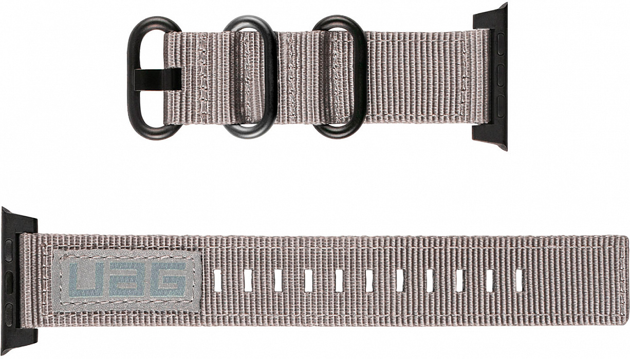 Ремешок Urban Armor Gear Nato (19148C114030) для Apple Watch Series 2/3/4 42/44 mm (Gray) купить в интернет-магазине icover