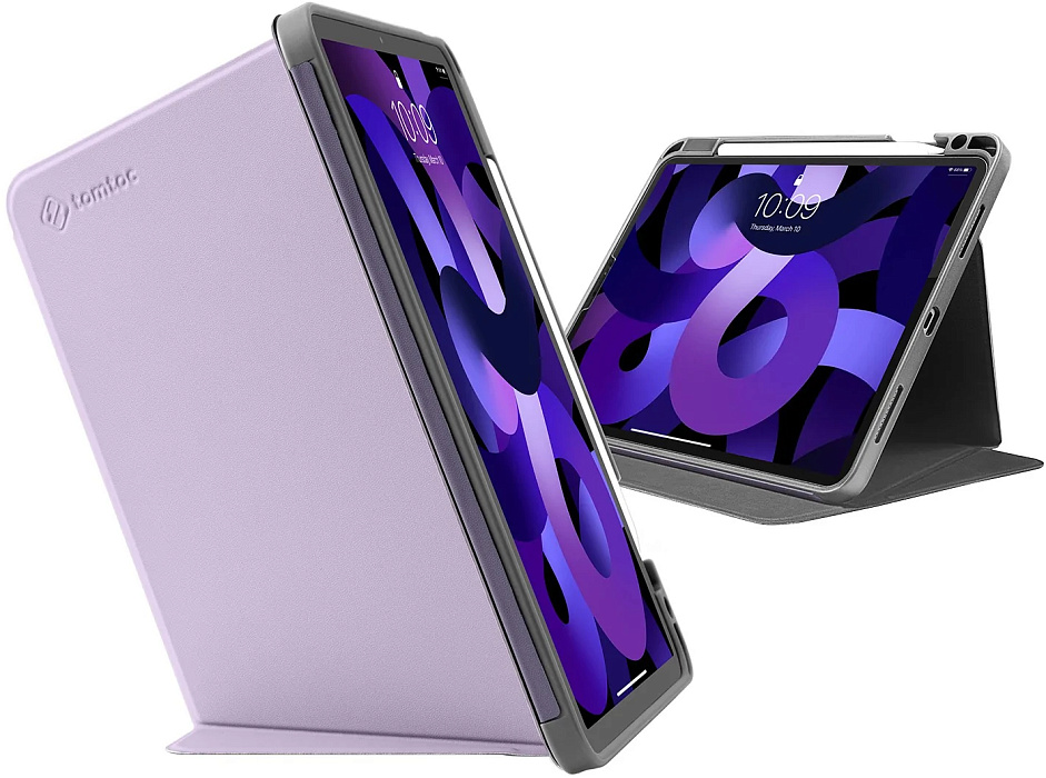 Чехол Tomtoc Inspire-B02 iPad Tri-Mode Case для iPad Air 4/5 10.9" 2020/22 (Purple) купить в интернет-магазине icover
