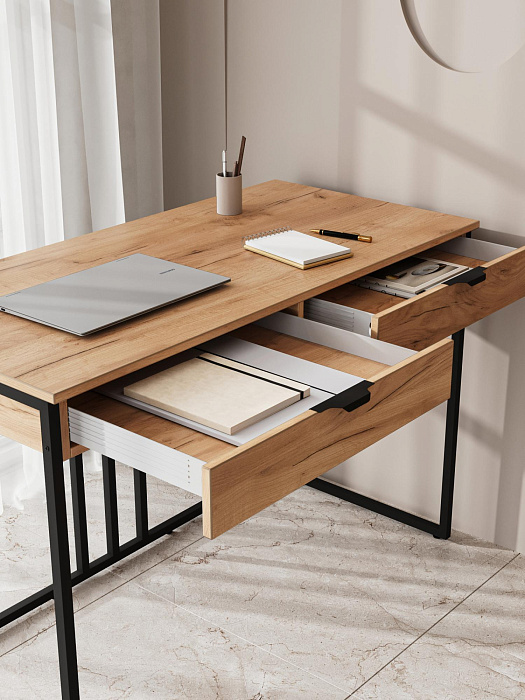 Стол письменный RIDBERG KENTUCKY (Oak/Black) купить в интернет-магазине icover