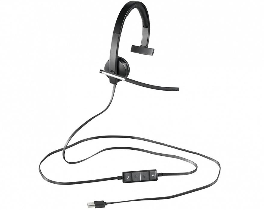 Накладная гарнитура Logitech Mono H650e (Black) купить в интернет-магазине icover