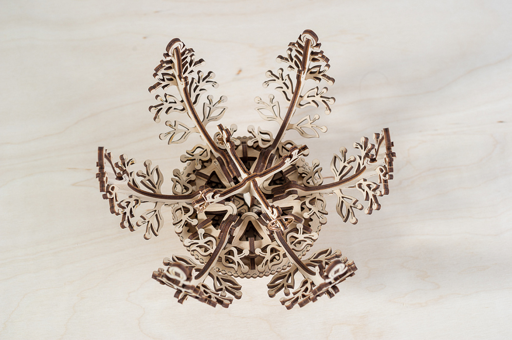 Сборная модель UGEARS Механический цветок (Beige/Brown) купить в интернет-магазине icover