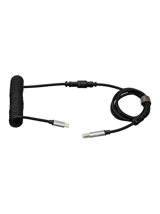 Кабель-авиатор спиральный Cidoo Mechanical Keyboard USB-C Cable (Black) купить в интернет-магазине icover