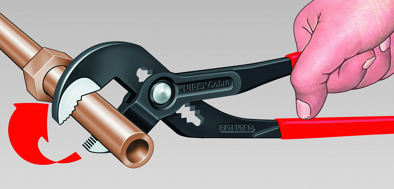 Knipex Cobra KN-8701250 - высокотехнологичные сантехнические клещи купить в интернет-магазине icover