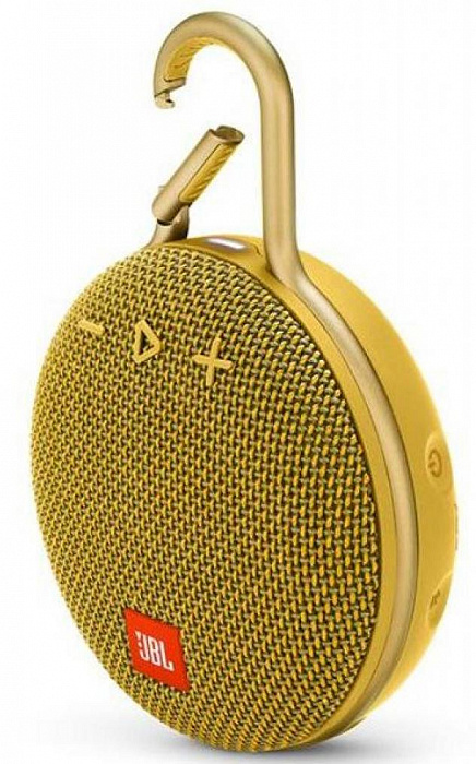Портативная акустическая система JBL Clip 3 (Yellow) купить в интернет-магазине icover