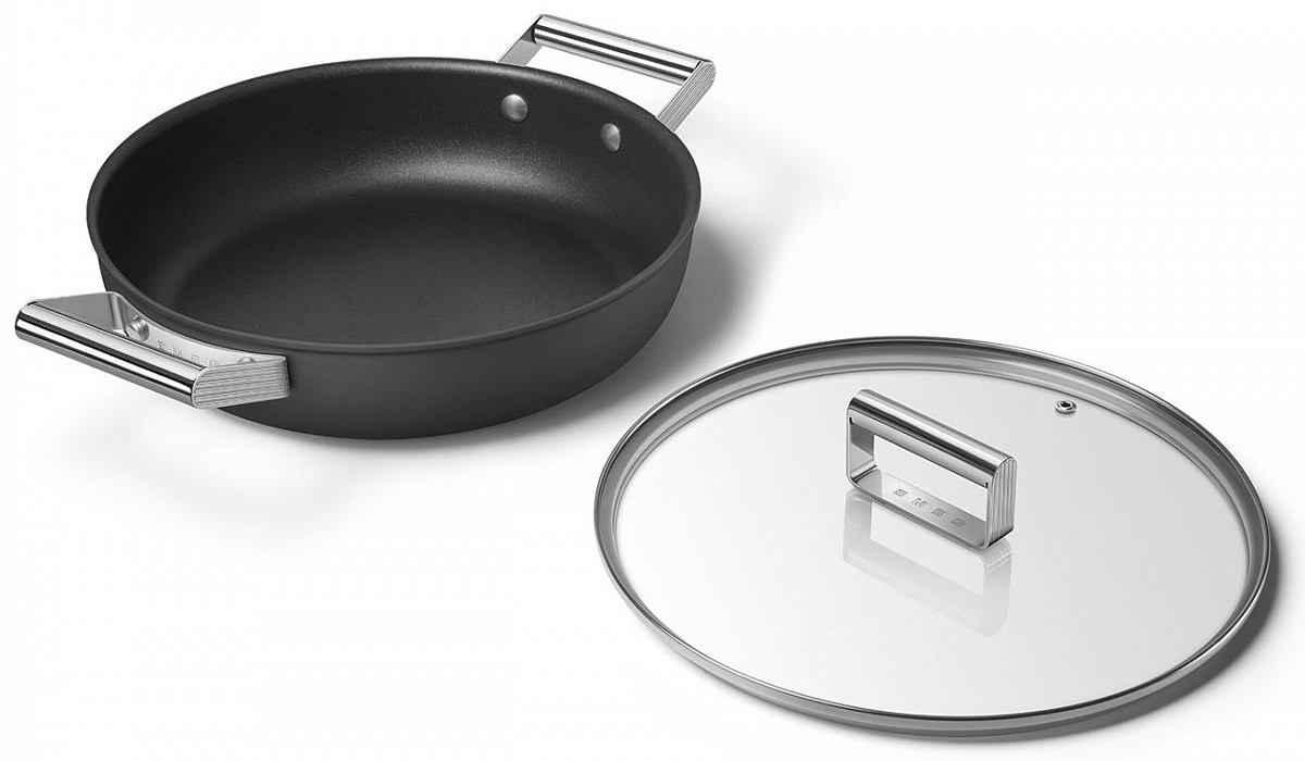 Сковорода Smeg CKFD2811BLM (Black) купить в интернет-магазине icover
