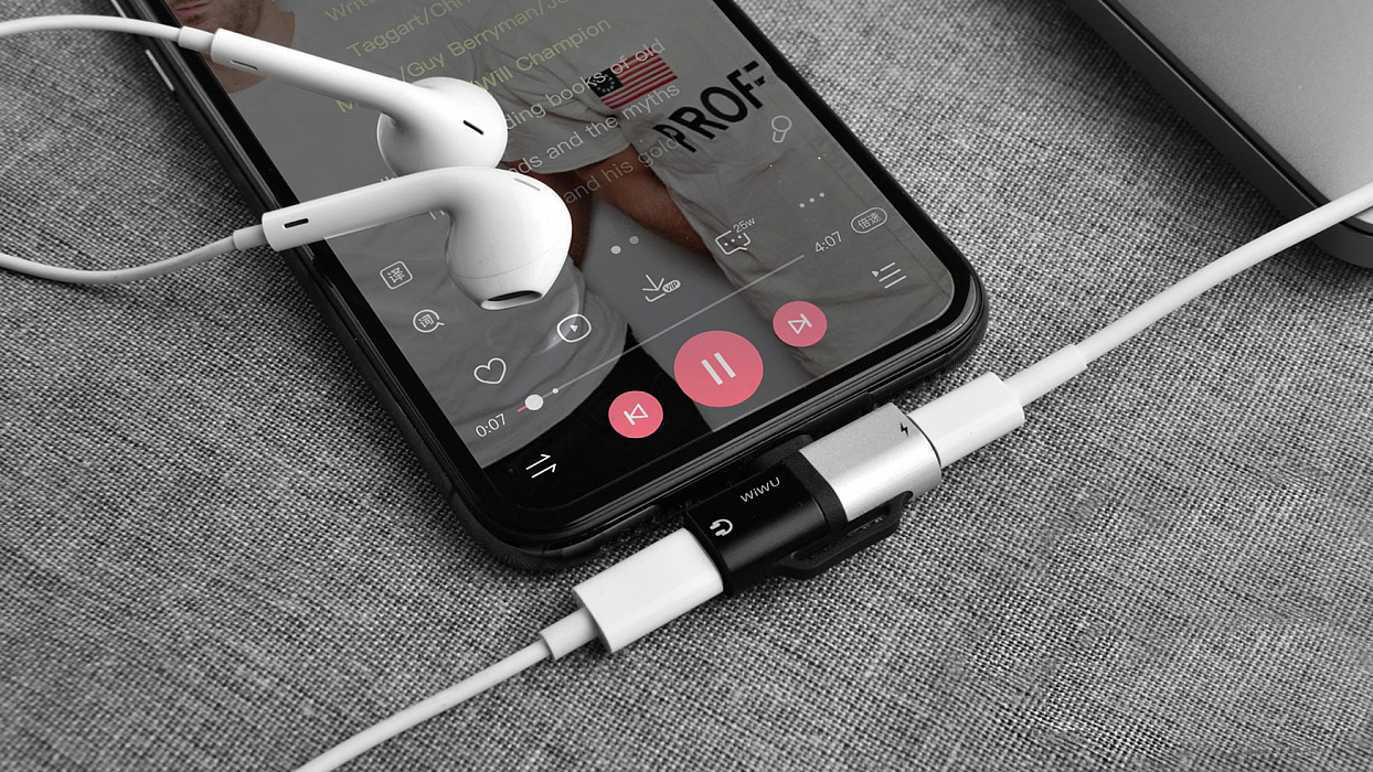 Переходник Wiwu Gemini Dual Lightning Converter ST02 (Grey) купить в интернет-магазине icover