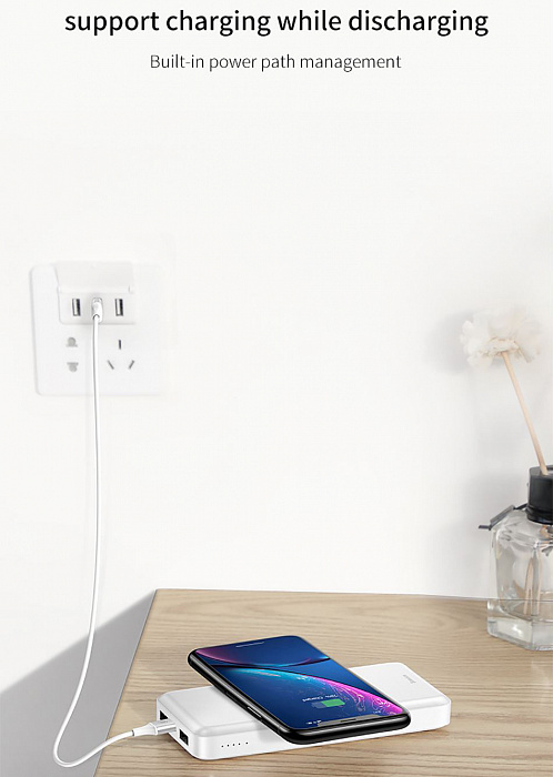 Внешний аккумулятор Baseus M36 Wireless Charger (PPALL-M3601) 10000 mAh (Black) купить в интернет-магазине icover