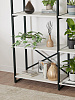 Стеллаж двойной лофт RIDBERG CHICAGO 5 полок (White/Black) купить в интернет-магазине icover
