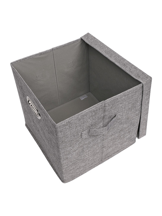 Коробка для хранения вещей тканевая Ridberg 30 х 30 х 30 см (Grey) купить в интернет-магазине icover