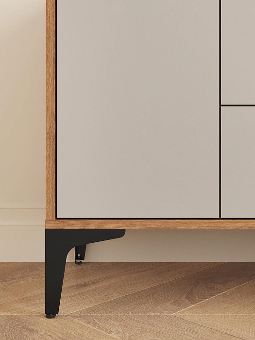 Комод Ridberg OKAYAMA 2Д/3Я (Dark Oak/Cashmire) купить в интернет-магазине icover