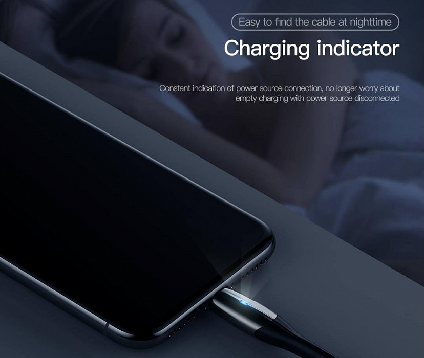 Кабель Baseus Horizontal Data Cable (CALSP-C01) USB/Lightning 2m (Black) купить в интернет-магазине icover