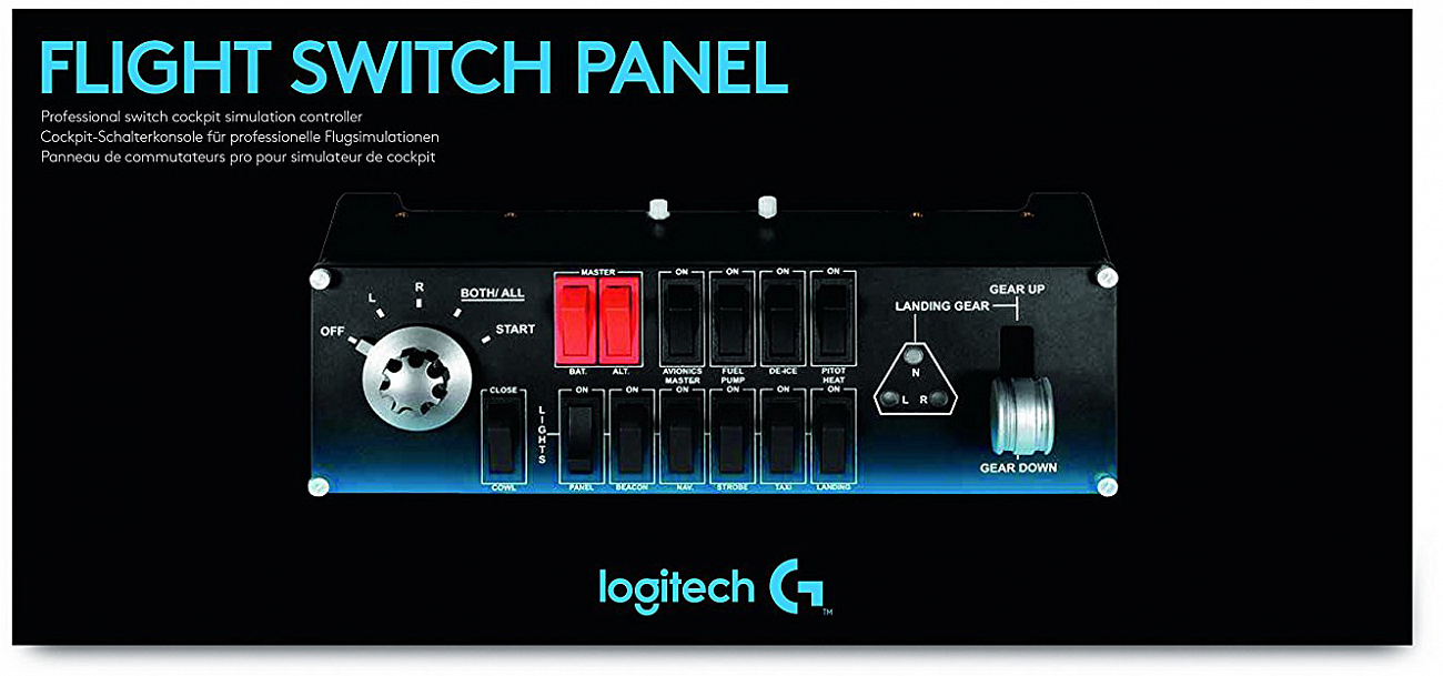 Контроллер для игровых авиасимуляторов Logitech Flight Switch Panel 945-000012 (Black) купить в интернет-магазине icover