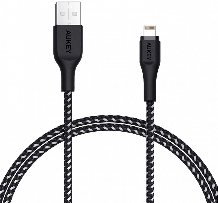 Кабель для iPod, iPhone, iPad Aukey CB-AL1 USB to Lightning 1.2m (Black) купить в интернет-магазине icover